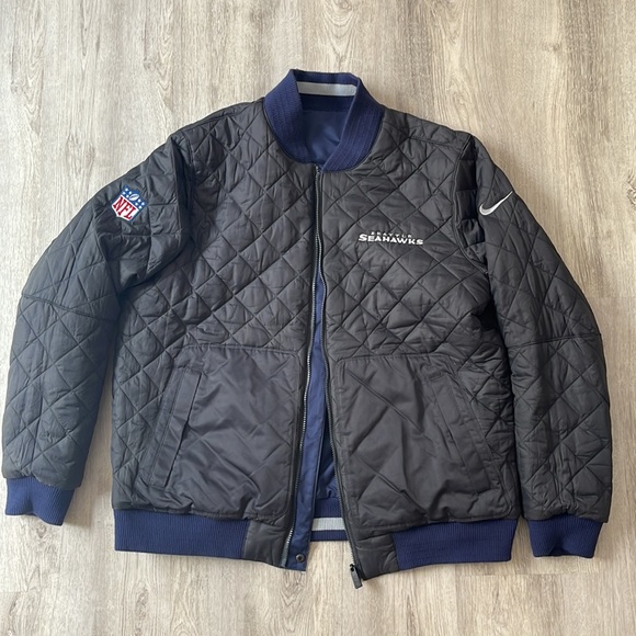 Nike Seattle Seahawks reversible bomber size XL - Picture 2 of 2